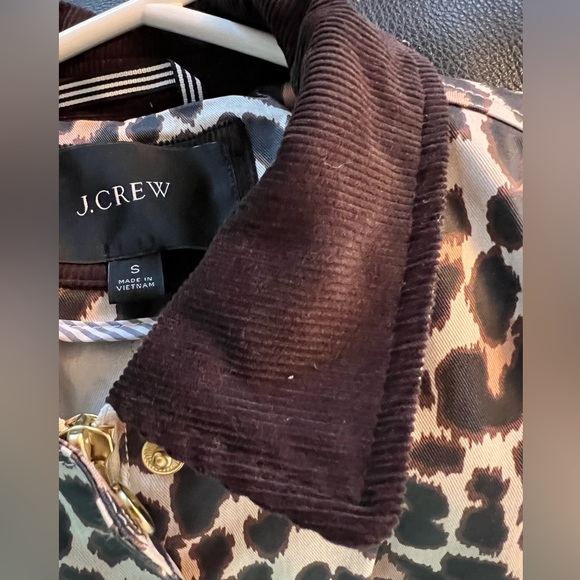 J Crew Leopard rain jacket - Picture 2 of 6